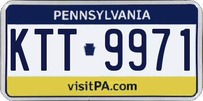PA license plate KTT9971
