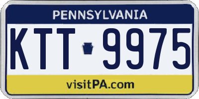 PA license plate KTT9975