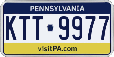 PA license plate KTT9977