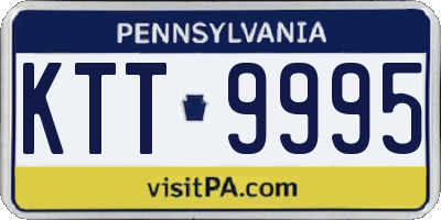 PA license plate KTT9995