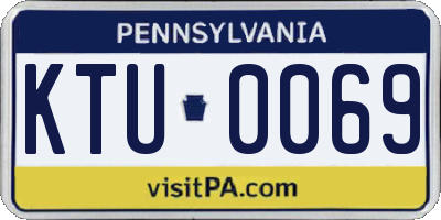 PA license plate KTU0069