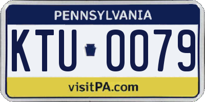PA license plate KTU0079