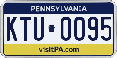 PA license plate KTU0095
