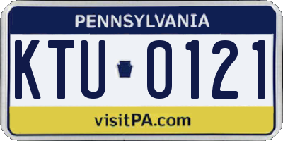 PA license plate KTU0121