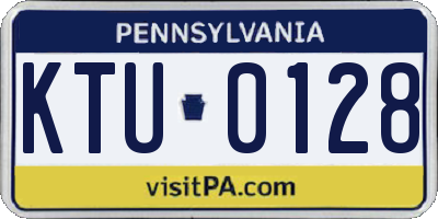 PA license plate KTU0128