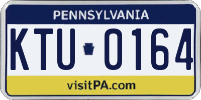 PA license plate KTU0164