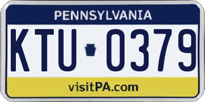 PA license plate KTU0379