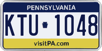 PA license plate KTU1048