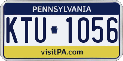 PA license plate KTU1056