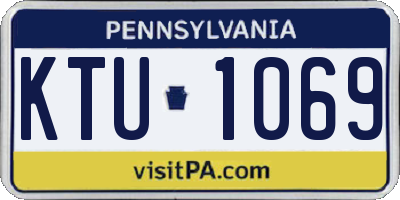 PA license plate KTU1069