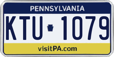 PA license plate KTU1079