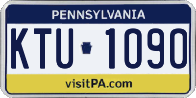PA license plate KTU1090