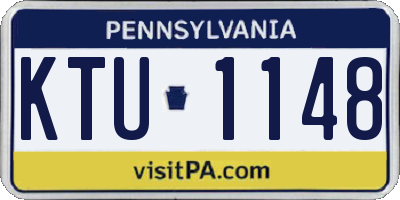 PA license plate KTU1148