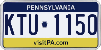 PA license plate KTU1150