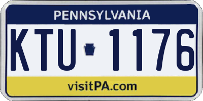 PA license plate KTU1176
