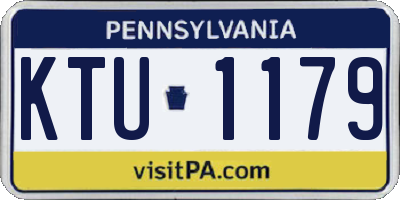 PA license plate KTU1179