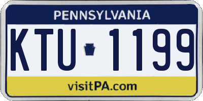 PA license plate KTU1199