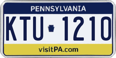 PA license plate KTU1210