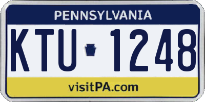 PA license plate KTU1248