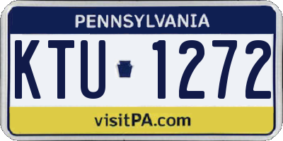 PA license plate KTU1272