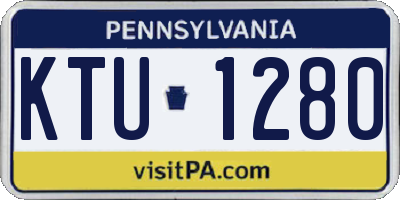 PA license plate KTU1280