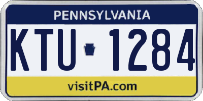 PA license plate KTU1284