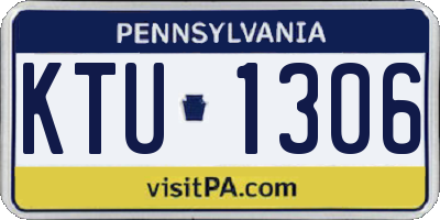 PA license plate KTU1306