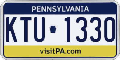 PA license plate KTU1330