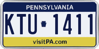 PA license plate KTU1411