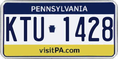 PA license plate KTU1428