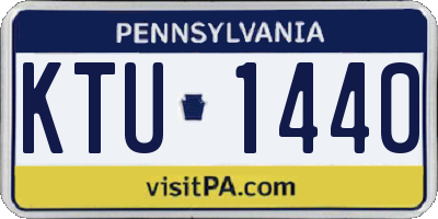 PA license plate KTU1440
