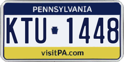 PA license plate KTU1448
