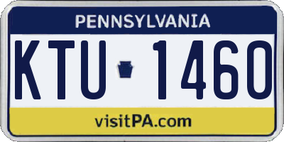 PA license plate KTU1460