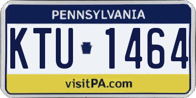 PA license plate KTU1464