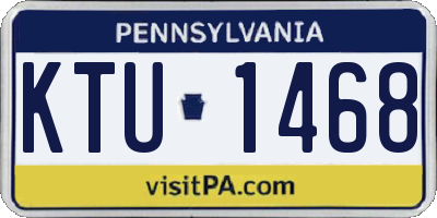 PA license plate KTU1468
