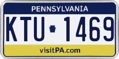 PA license plate KTU1469