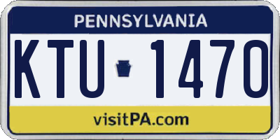 PA license plate KTU1470