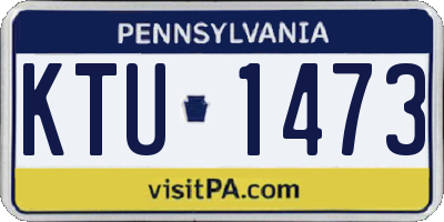 PA license plate KTU1473