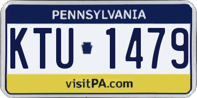 PA license plate KTU1479