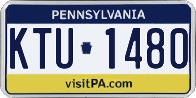 PA license plate KTU1480