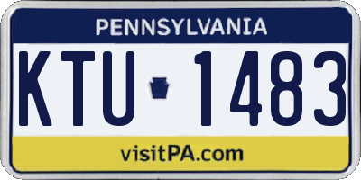 PA license plate KTU1483