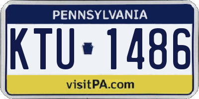 PA license plate KTU1486