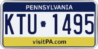PA license plate KTU1495