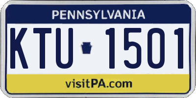 PA license plate KTU1501