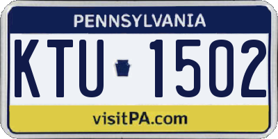 PA license plate KTU1502