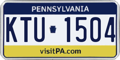 PA license plate KTU1504