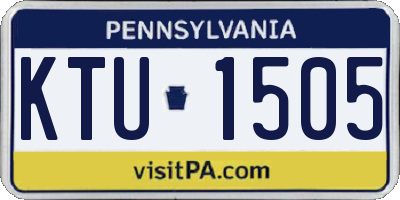 PA license plate KTU1505