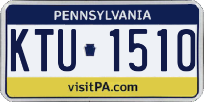PA license plate KTU1510