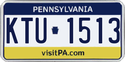 PA license plate KTU1513