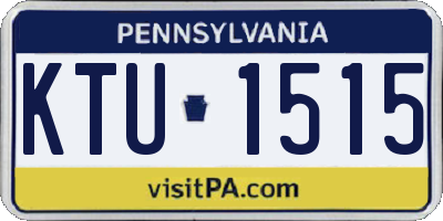 PA license plate KTU1515
